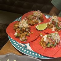 tacos  at La Encomienda in Madrid