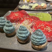 rabioli de remolacha  at La Encomienda in Madrid