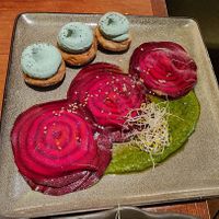 Beet ravioli at La Encomienda in Madrid