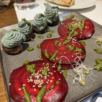 Beet appetizer  at La Encomienda in Madrid