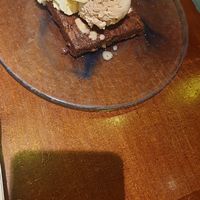 Chocolate brownie at La Encomienda in Madrid