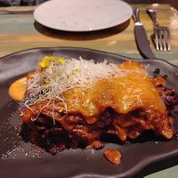 Red cabbage lasagna  at La Encomienda in Madrid