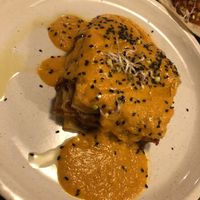 Lasagna at La Encomienda in Madrid