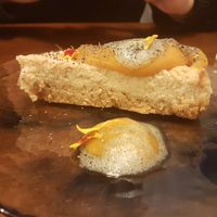 Yuzu cheesecake at La Encomienda in Madrid