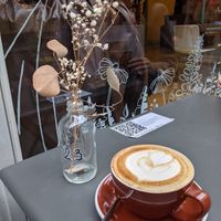 Autumn spiced latte at Waterloo Tea in Cardiff