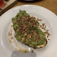 Avo toast  at Waterloo Tea in Cardiff