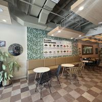 Comfortable seating  at Manna Life Food in Miami