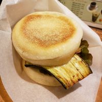 Eggplant muffin sandwich at Kome-hana Bakery - Ocome Bakery in Nagoya