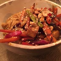 Noodles with vegetables at Manna Manna in Brasov