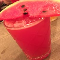 Watermelon martini at Manna Manna in Brasov