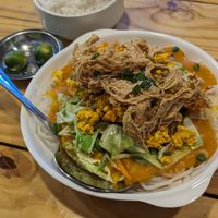 Palabok (2 PAX) with extra rice at Greenery Kitchen in Makati