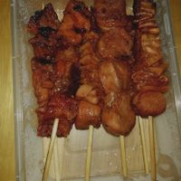 Bbq and Isaw @ 25 pesos each at Greenery Kitchen in Makati
