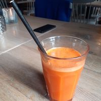 Carrot juice at Club Vers in The Hague