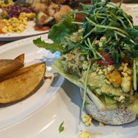 Avocado and scrambled tofu on toast at Mr. Farmer - Omotesando in Tokyo