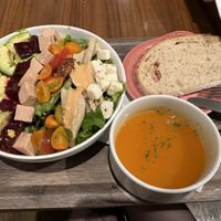 Farmers Cobb salad with soup/drink “plate” add on   at Mr. Farmer - Omotesando in Tokyo