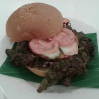 Vegan burger at Healthy Farm - Dien Bien Phu District 3 in Ho Chi Minh City