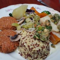 main course at Les 4 Jeudis in Brussels