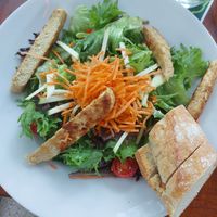 Mischwald Salat mit Planted Chicken at Aposto in Karlsruhe