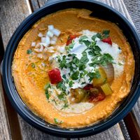 Yummy hummus! at Hummus & Friends in Berlin