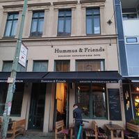 Restaurant from outside at Hummus & Friends in Berlin