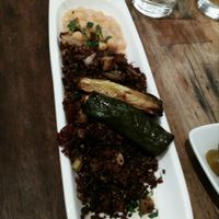 Amazing quinoa with zucchini at Hummus & Friends in Berlin