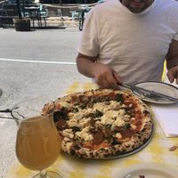 Vegan pizza at Talula's Pizza in Asbury Park