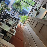 Seating area at Talula's Pizza in Asbury Park