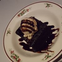 Vegan chocolate cake at Talula's Pizza in Asbury Park