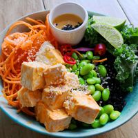 Buddha bowl at Oh my Goodness in Helsinki