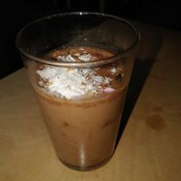 La Vida Mocha (banana, raw cacao, dates, coffee, Himalaya salt, cocos milk) at Oh my Goodness in Helsinki