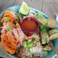 Falafel bowl at Oh my Goodness in Helsinki