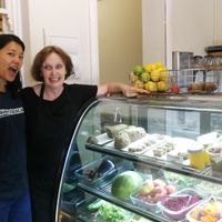 We had a raw coconut wrap at Raw + More Cafe in West Perth