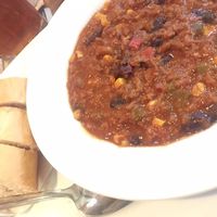 Vegan Chili sin Carne at Stövchen in Karlsruhe