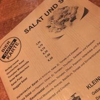 Salads are available with oil vinegar dressing at Stövchen in Karlsruhe
