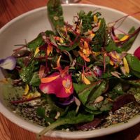 Roasted sunchokes, living greens, tofu goddess dressing  at Nix in New York City