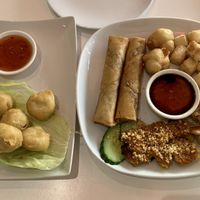Chick’n balls & dim sum platter at Loving Hut - Southgate in Crawley