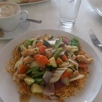 noodles stir fry with veggies! So so delicious... at Loving Hut - Southgate in Crawley