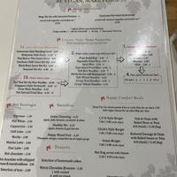 Menu - Mains, drinks and desserts   at Loving Hut - Southgate in Crawley