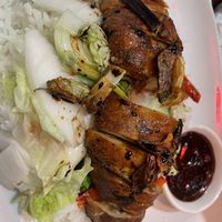 Vegan flduck wirh rice   at Loving Hut - Southgate in Crawley