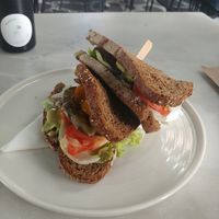 . at Distrato Cafe in Paros