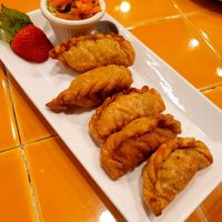 Curry puffs at Neecha Thai in Oakland