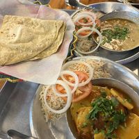 Chapa, Chana masala, Aloo Tarkari  at Chapati in Indianapolis