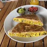 Vegan scramble crunch wrap at Holi Vegan Kitchen in North Miami Beach