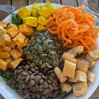 Holi Orange sunset bowl at Holi Vegan Kitchen in North Miami Beach