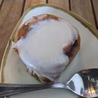 Cinnamon roll at Holi Vegan Kitchen in North Miami Beach