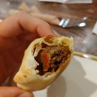 Impossible empanadas. Really good. Totally recommend this. at Holi Vegan Kitchen in North Miami Beach