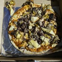 Build your own pie veggie pizza at Pizza by Elizabeths in Greenville