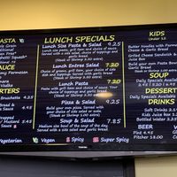 Menu at Ciao Italian Grill  in Oxnard