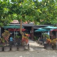Umbrellas at Umbrellas Beach Bar in St Georges