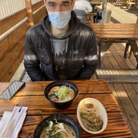 We liked the miso (front bowl) better than the shio (back bowl). Overall just ok for us   at Kinboshi Ramen in Portland